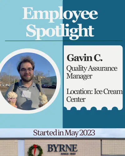 Byrne Dairy Employee Spotlight Quality Assurance Manager, Gavin
