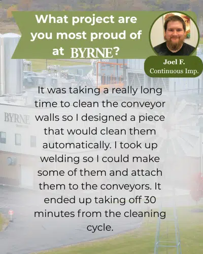 Byrne Dairy Employee Spotlight: Continuous Improvement
