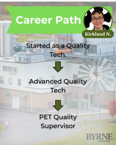 Byrne Dairy Employee Spotlight: PET Quality Supervisor Kirkland