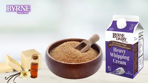 butter, vanilla extract, turbinado cane sugar, Byrne Dairy Heavy Cream